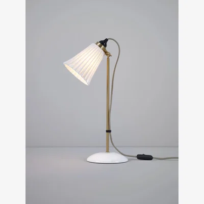 John Lewis Original BTC Hector Pleat Table Lamp, Natural