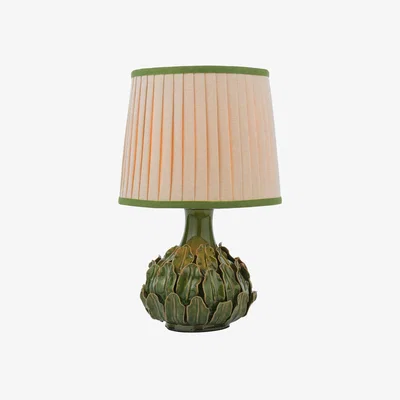John Lewis Joules Chatsworth Tall Ceramic Leaf Table Lamp, Dark Green