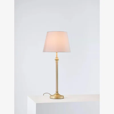 John Lewis John Lewis Reeded Column Lamp Base, Antique Brass
