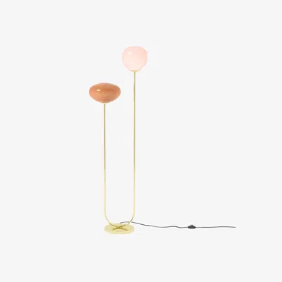 John Lewis MADE Adrienne Glass Shades Floor Lamp, Pink