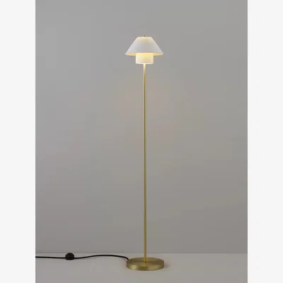 John Lewis Original BTC Oxford Double Floor Lamp, Natural