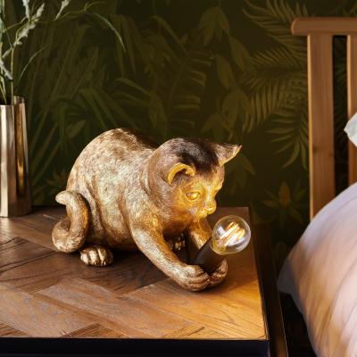 Knees Kitten Table Lamp - Vintage Gold