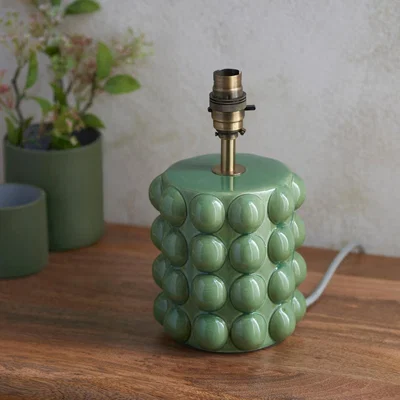 Knees Bobble Table Lamp Base - Olive Green