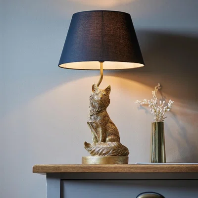 Knees Fox Table Lamp - Gold