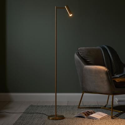 Knees Dedicated Reader Floor Lamp - Satin Brass