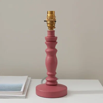Knees Bibury Table Lamp Base - Pink Clay