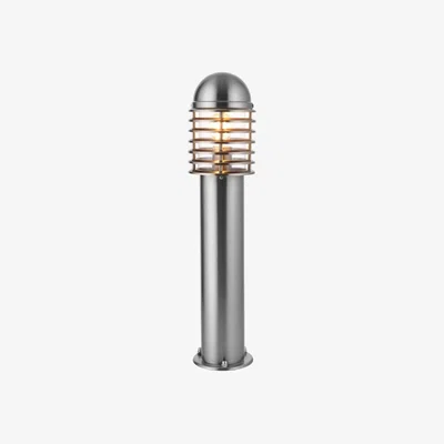 Knees Louvre Small 1 Light Outdoor Floor Lamp - Stainless Steel