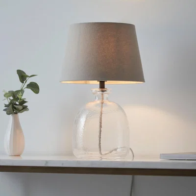 Knees Lyra Glass Table Lamp - Grey