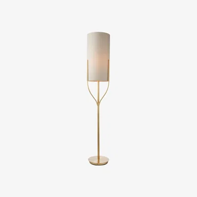 Knees Fraser 1 Light Floor Lamp - Brushed Gold