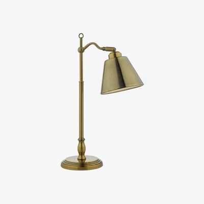 Knees dar lighting KEM4175 Kempten Task Lamp Antique Brass