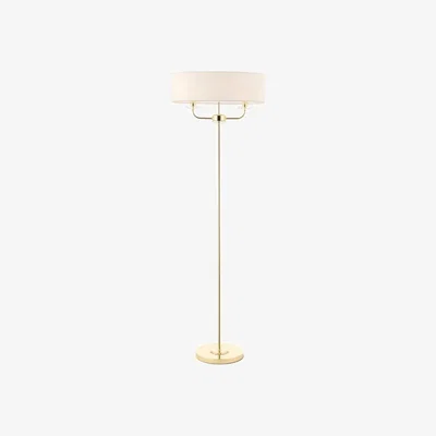 Knees Nixon 3 Light Floor Lamp - Brass