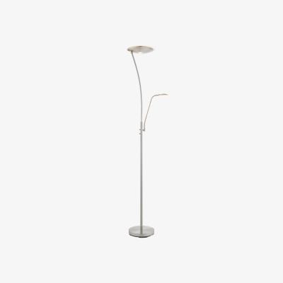 Knees Alassio 2 Light Floor Lamp - Satin Chrome