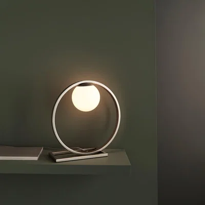 Knees Enzo Table Lamp - Brushed Silver