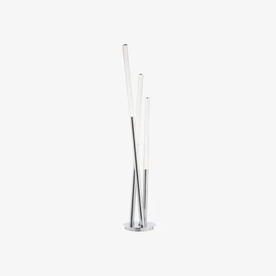 Knees Glacier 3 Light Floor Lamp - Stainless Steel