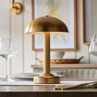 Knees Bridport Rechargeable Table Lamp - Warm Brass