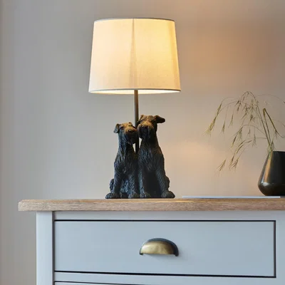 Knees Westie Table Lamp - Black