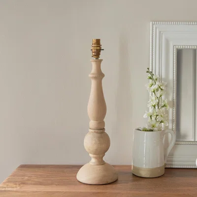 Knees Hidcote Table Lamp Base - Natural Wood