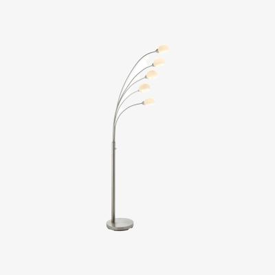 Knees Jaspa 5 Light Floor Lamp - Satin Nikel