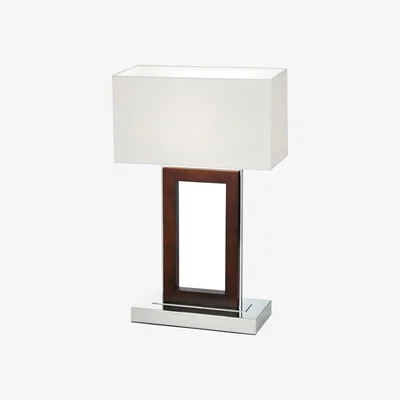 Knees Portal Table Lamp - Dark Wood