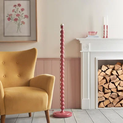 Knees Higgledy Floor Lamp Base - Pink Clay
