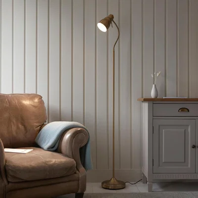 Knees Classic Flexi Floor Lamp - Brushed Brass