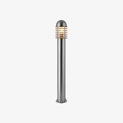 Knees Louvre Large 1 Light Outdoor Floor Lamp - Stainless Steel