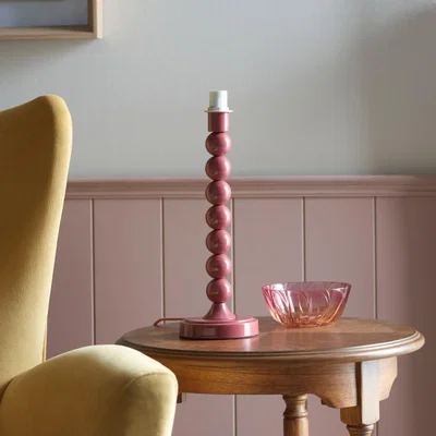 Knees Higgledy Table Lamp Base - Pink Clay