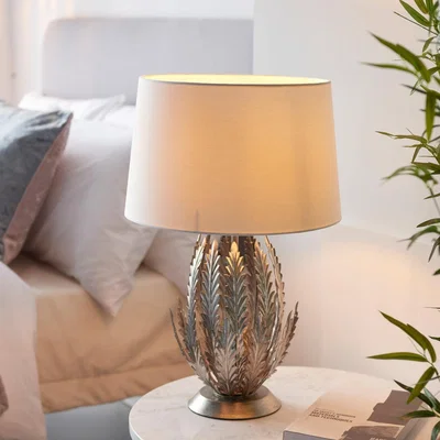 Knees Delphine Table Lamp - Silver Leaf