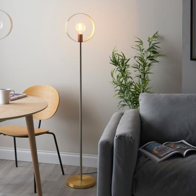 Knees Hoop Floor Light - Brushed Gold