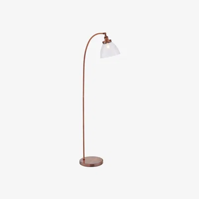 Knees Hansen 1 Light Floor Lamp - Aged Copper