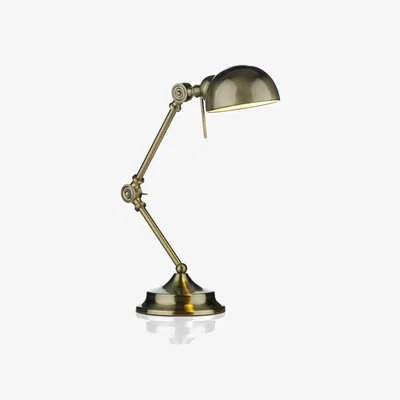 Knees dar lighting RAN4075 Ranger Table Lamp Antique Brass