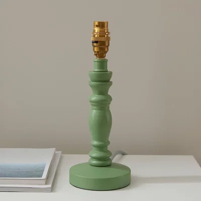 Knees Bibury Table Lamp Base - Cotswold Green