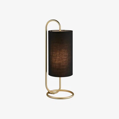 Knees Klip Brass Table Lamp - Black