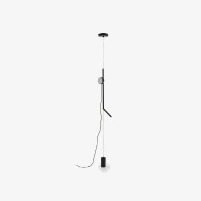 Kave Home Orey black metal lamp stand with multi-position spotlight