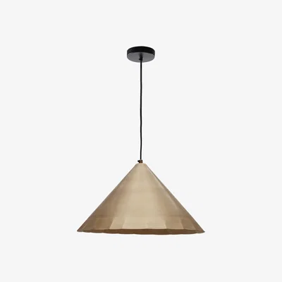Kave Home Parlava brass ceiling lamp, Ø 46 cm