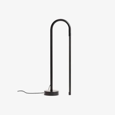 Kave Home Bow black aluminium table lamp UK adaptor