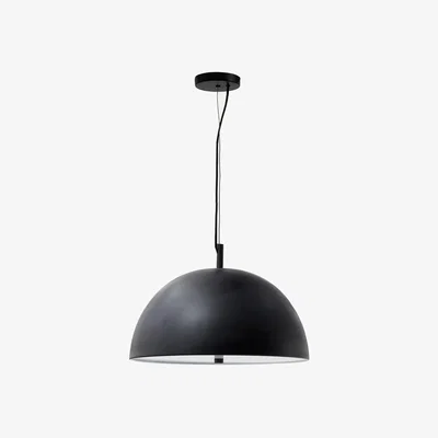 Kave Home Catlar metal ceiling lamp in a black painted finish Ø 40 cm