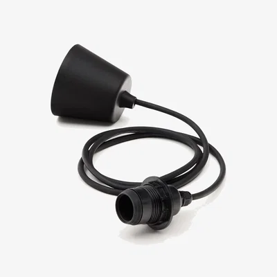 Kave Home Albir black ceiling lamp mount