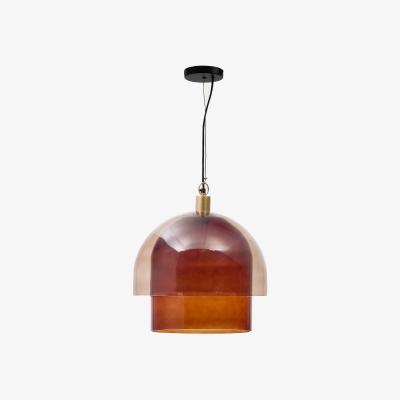 Kave Home Vitri brown glass ceiling lamp, Ø 40 cm