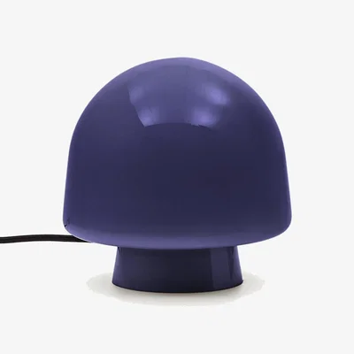 Kave Home Reig blue glass table lamp UK adapter