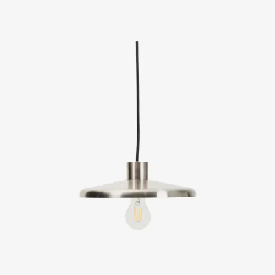 Kave Home Nuvira ceiling lamp in light grey brushed metal