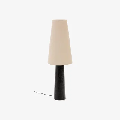 Kave Home Senni table lamp with a metal base in a black painted finish