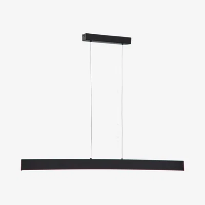 Kave Home Boadella ceiling lamp in a black finish.