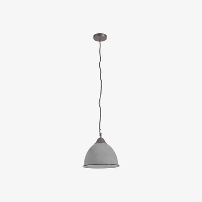 Kave Home Neus ceiling lamp in metal with a grey finish