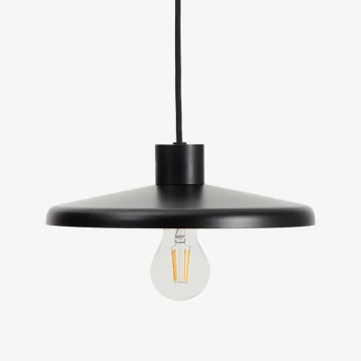 Kave Home Nuvira ceiling lamp in black satin metal