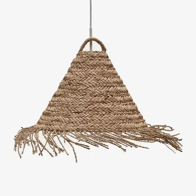 Kave Home Fonteta natural fiber ceiling lamp in a natural finish, Ø 40 cm