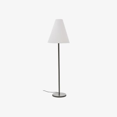 Kave Home Navat floor lamp with a metal base in a green painted finish