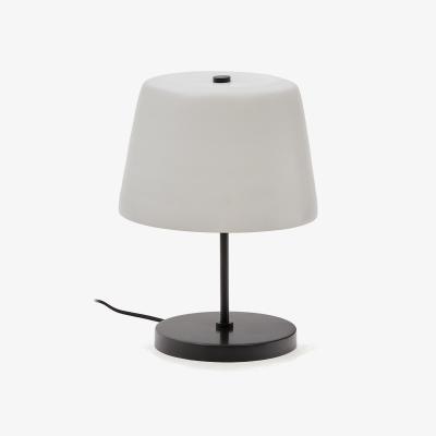 Kave Home Nefar table lamp made of glazed glass and zinc
