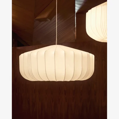 Kave Home Somar ceiling lamp made with synthetic fibres and steel rods Ø76cm