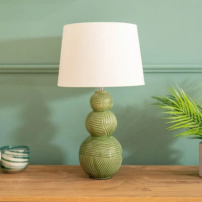 La Redoute Mia Green Ceramic Table Lamp